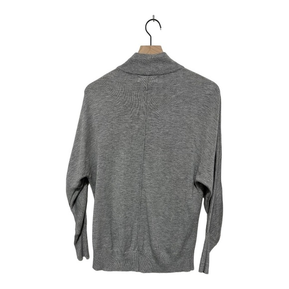 Magaschoni Grey Dolman Sleeves Lightweight Pullover Turtle Neck Sweater … - Picture 2 of 6